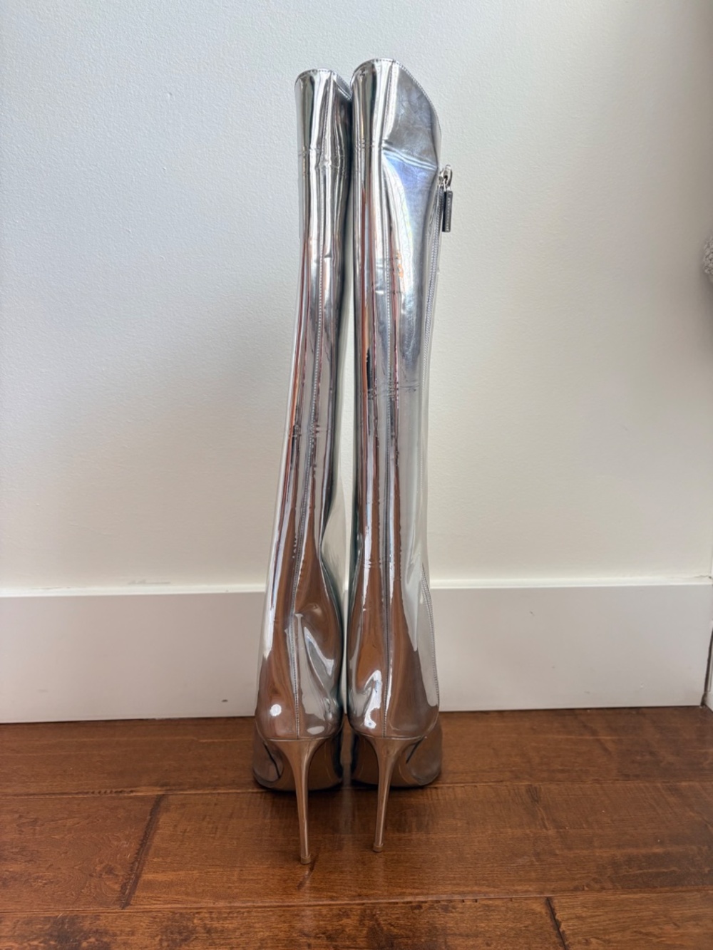 Alexandre Vauthier Metallic Leather Boots - Picture 10 of 13